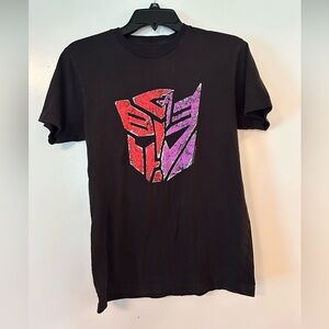 Transformers fused fates short sleeve black t-shirt, men’s size small